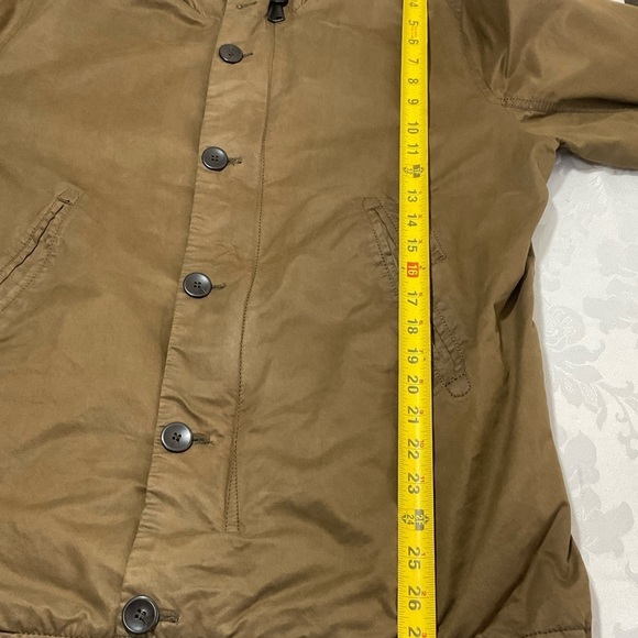 ZARA Man HOODED JACKET Drawstring Long Sleeve Xtra Large Brown - Picture 9 of 13